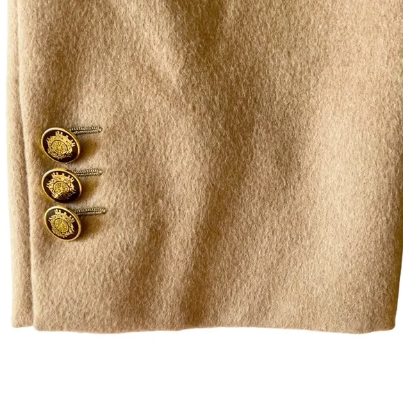 Brioni Lucca Tan Camelhair Blazer46 LONG